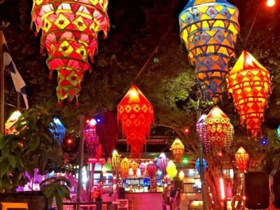 20 Pcs of Hanging Lamps Handmade Collapsible Lamps Lights Home Lantern Gifts - Image 1 of 4