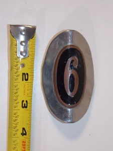 Vtg 1933 Chrysler 6 Six Car Vehicle Grille Crank Hole Cover Emblem Badge - Picture 1 of 6