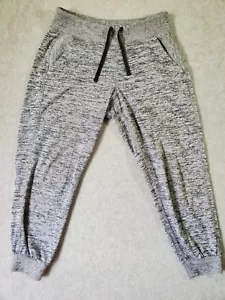 Athleta Pants Womens Small MP Heather Gray Tapered Joggers Sweats Gym Workout - Picture 1 of 7