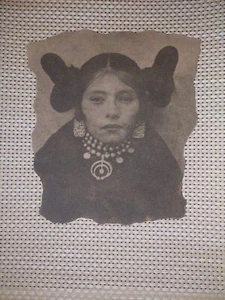 Rare Al Peyron Transferred Print Sandstone Hopi Maiden Signed 1998 - Picture 1 of 4