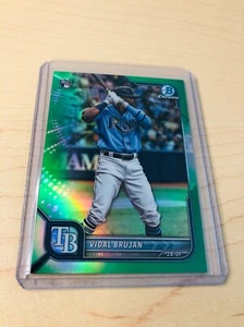 2022 Vidal Brujan Bowman Chrome #89 Green Refractor Rookie RC 40/99 - Rays - Picture 1 of 2