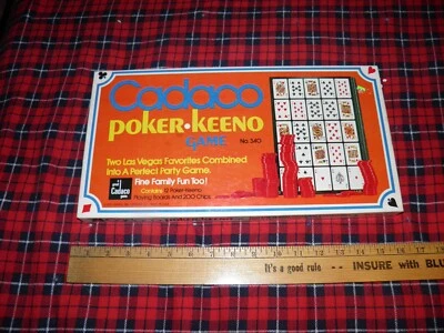 Vintage Cadaco Poker-Keeno Party Game No.340. Complete With Chips&12 Cards 1971! - Image 1 of 2