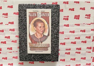 2021 Topps Allen & Ginter Mini World Leaders #13 Mette Frederiksen - Denmark