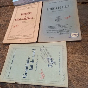 Lot 3 Booklets de Jean Of Marchenelles Leflic To Flair Vacances Saint-Fruska - Picture 1 of 1