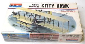 Wright Brothers Kitty Hawk Monogram RARE VINTAGE Plastic Model 6824 Plane Kit - Picture 1 of 9