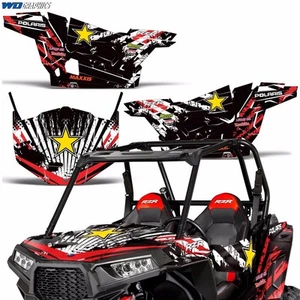 Kit gráfico Decal Full Wrap w / Door para Polaris RZR 900S 2015-2016 ESTRELLA AMARILLA - Imagen 1 de 2