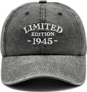 80Th Birthday Gifts for Men Women, 80Th Birthday Decorations - Washed Cotton - Picture 1 of 12