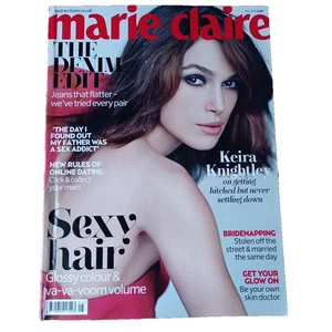 Marie Claire UK Magazine Travel Size Keira Knightley May 2013 Fashion Sexy Hair - Picture 1 of 18