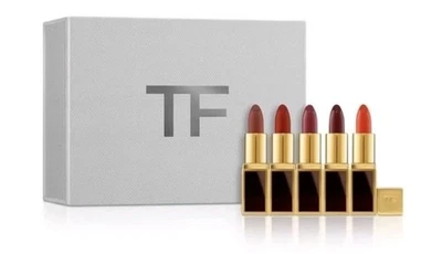 5 Pc Set Tom Ford Lip Color Mini Deluxe 04 Pussycat 03 Casablanca NIB  - image 1 of 4