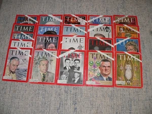 Vintage Lot of 21 Issues of TIME Magazine From July Through December 1964 - Bild 1 von 6