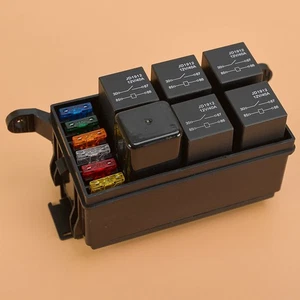 12V Automotive Fuse Relay Holder 12-Slot Relay Box 6 Relays 6 ATC/ATO Fuses A1 - Picture 1 of 7