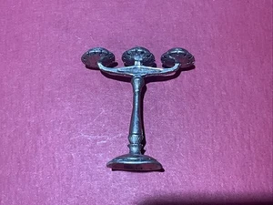 Vintage Miniature Candelabra candle holder  1 3/4" Sterling Silver 13.1 Gr - Picture 1 of 5