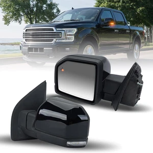 Left Driver Side Mirror Fits 2015-2020 Ford F150 Mirrors with Power Glass,Heated - Foto 1 di 12