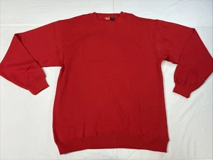 ‘es Skateboarding Solid Red Pullover/Crewneck Size L Comfy Fit. OG Red Tag - Picture 1 of 11