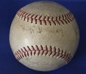 1935 Detroit Tigers Team Signed OAL Ball 23 Sigs Cochrane, Goslin World Champs - Picture 1 of 8
