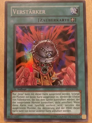 Yugioh Verstärker AST-DE040 / Super Rare / 1. Edition / Zustand Near Mint  - Bild 1 von 2
