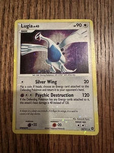 Pokemon Lugia 14/132 LP Holo Rare w/Swirl  HOLO BLEED Secret Wonders - Picture 1 of 10