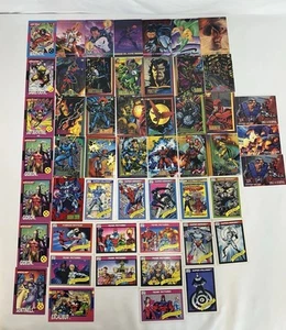 Marvel Trading Card Lot - 1990er 51 Karten Fleer Skybox Impel Marvel Masterpiece - Bild 1 von 15