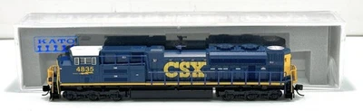 Kato 176-8436 N Scale CSX Powered EMD SD70ACe Diesel Locomotive #4835 w/DCC LN - Image 1 of 4