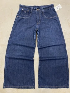 Vintage 90s Hollywood Jeans Crazy Wide Leg Jeans Men’s 32 Baggy Rave Jnco Style - Bild 1 von 18