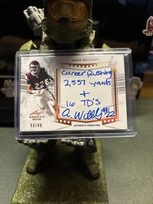 2019 Leaf Trinity Auto Inscriptions Orange /60 Aeris Williams - Image 1 of 3