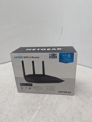 Netgear AX1800 Wi-Fi 6 Router 4-Stream Dual Band (RAX10-100NAS) - Image 1 of 4