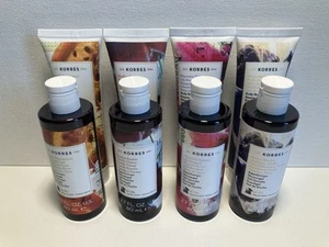 Korres Set x8 Body Butter & Showergel Mulberry, Lilly, Pear,  Vanilla Cherry - Picture 1 of 5