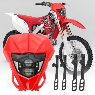 Для Honda CRF230F CRF250L CRF250F CRF300L CRF450L светодиодная фара с обтекателем дневные ходовые огни  - Изображение 1 из 4