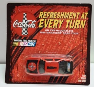 McDonald's Nascar Coca Cola Car 1998 Managers' Road Tour 1:64 Scale Die-Cast - Picture 1 of 5