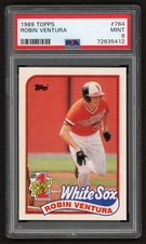 1989 TOPPS ROBIN VENTURA #764 CHICAGO WHITE SOX ROOKIE RC PSA 9 MINT