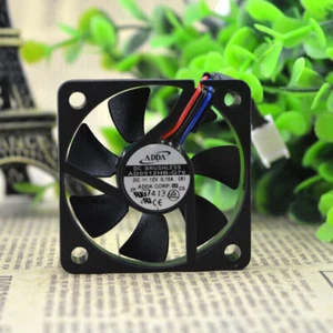 1pc For ADDA AD0512HB-G76 DC12V 0.15A 5010 3-wire Double Ball Cooling Fan - Photo 1/2