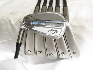 Used Callaway Paradym Ai Smoke Iron Set 6-PW,AW Cypher Sixty 5.5 Regular Flecx R - Picture 1 of 9