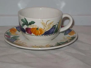 Nancy Calhoun Nancy's Garden Teacup Cup and Saucer Set (s) Vegetables - Picture 1 of 1