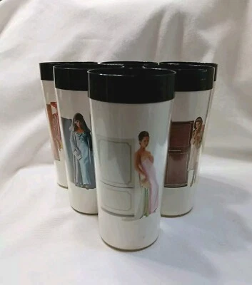 Juego De 6 Vasos Kelvinator Vintage Años 70 Retro Cocina Decoración Bebida Moda Foto 1 de 4