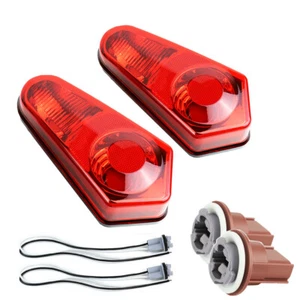 Red Housing Tail Lights With Lamp Sockets For Sportsman 500 550 570 800 1000 - Imagen 1 de 12