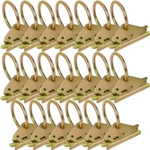 20 Pack Heavy Duty E Track O Rings Tie Down Anchors Rail System Accessories - Picture 1 of 7