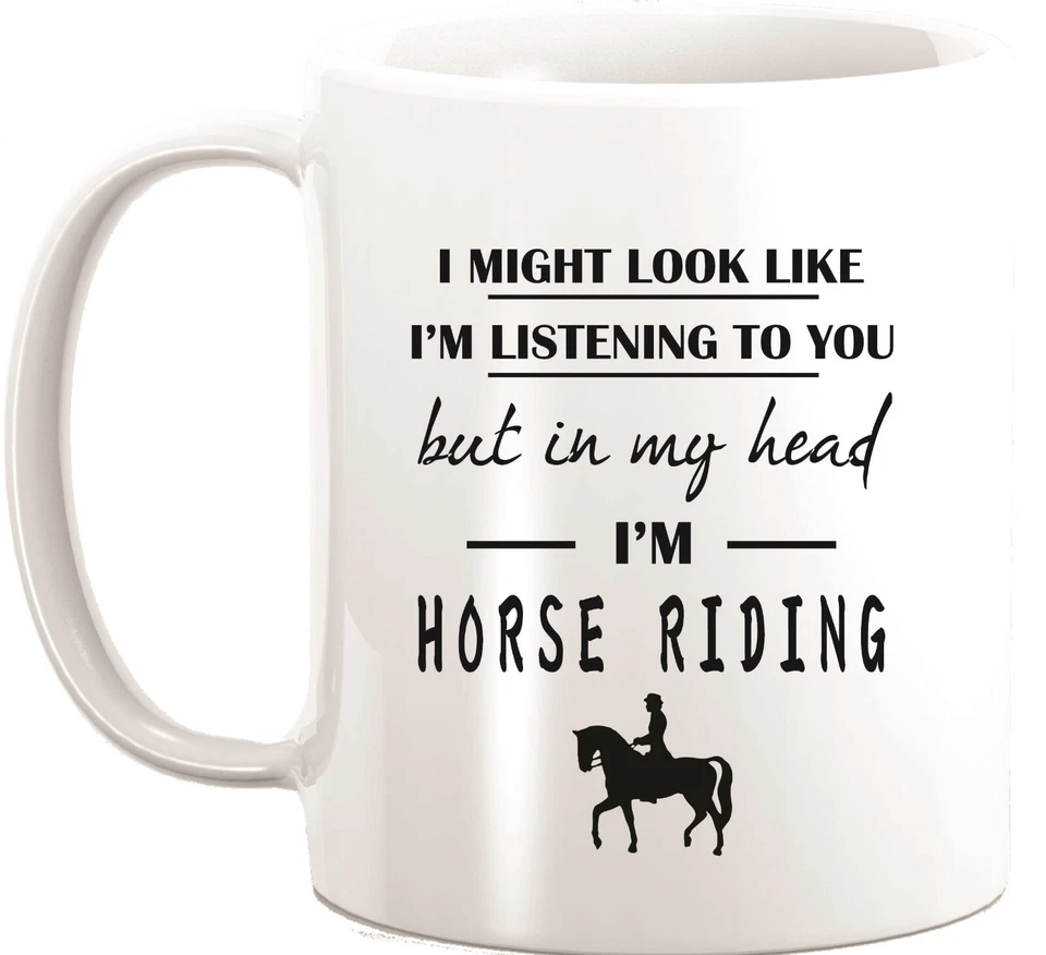 Horse Riding Funny Novelty Coffee Mug
