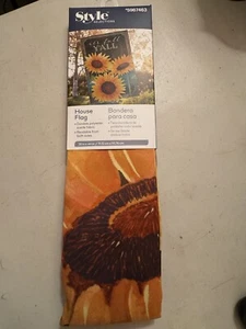 Style Selections House Flag New,it’s fall Y’ALL,28in x44in, Sun Flower Bouquet - Picture 1 of 4