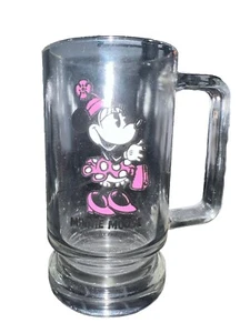 Vintage 70er Jahre Minnie Mouse Trinkglas Becher mit Henkel, Walt Disney World - Bild 1 von 5
