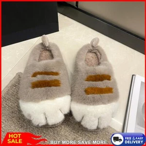 Furry Paw Couple Slippers Comfortable Cute Paw Slippers Anti Slip for Men Women - Picture 1 of 27