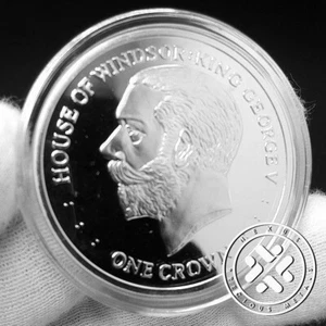 2017 1 CROWN NGC PF70 ULTRA CAMEO KING GEORGE V SILBERMÜNZE HOUSE OF WINDSOR - Bild 1 von 9