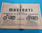 PUBBLICITA' 1953 MOTO MASERATI ITALMOTOR 160 T4 125 T2 CM 42 X 30 ADVERT WERBUNG