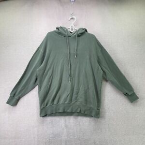 French Connection Mens Hoodie Size Small Green Drawstring Basic Long Sleeve Top