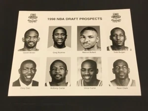 Vince Carter Rookie Original 1998 NBA Draft Prospects Press Photo 8"x10 Rare VTG - Picture 1 of 2