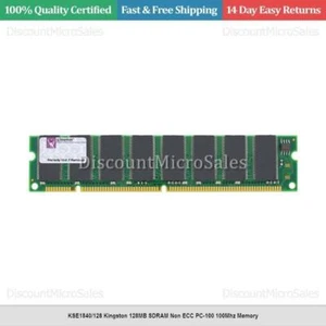 KSE1840/128 Kingston 128MB SDRAM Non ECC PC-100 100Mhz Memory - Picture 1 of 1