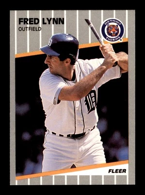 1989 Fleer #138 Fred Lynn Detroit Tigers - Image 1 of 2