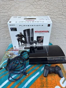 Sony PlayStation 3 80GB Metal Gear Solid 4 Bundle Working Tested - Picture 1 of 16