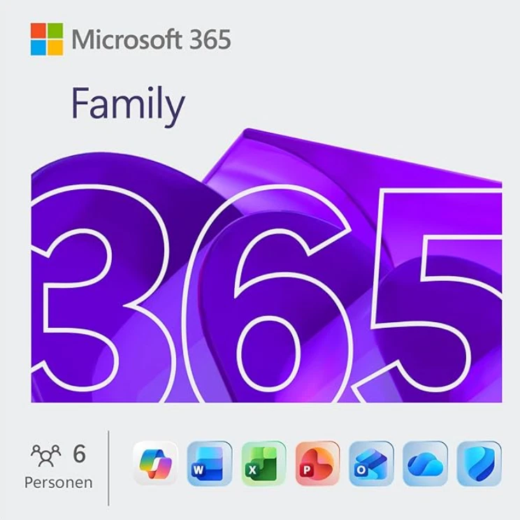 MICROSOFT OFFICE 365 FAMILY - BIS ZU 6 BENUTZER /  1-JAHR - Bild 1 von 1