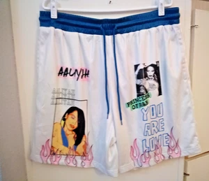 Aaliyah Basketball Mesh Shorts You Are Love Unisex L Very Rare - Picture 1 of 6