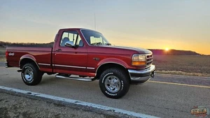 1996 Ford F-150 OBS Truck Factory Toredor Red Metallic Paint Short Bed Box 4x4 - Picture 1 of 40